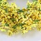 Spring Forsythia Wreath Yellow Flower Wreath Artificial Front Door Wreath with Grapevine Garland Greenery Wreath for Home Indoor Wall Farmhouse Outdoor Garden Office Wall Wedding Decor